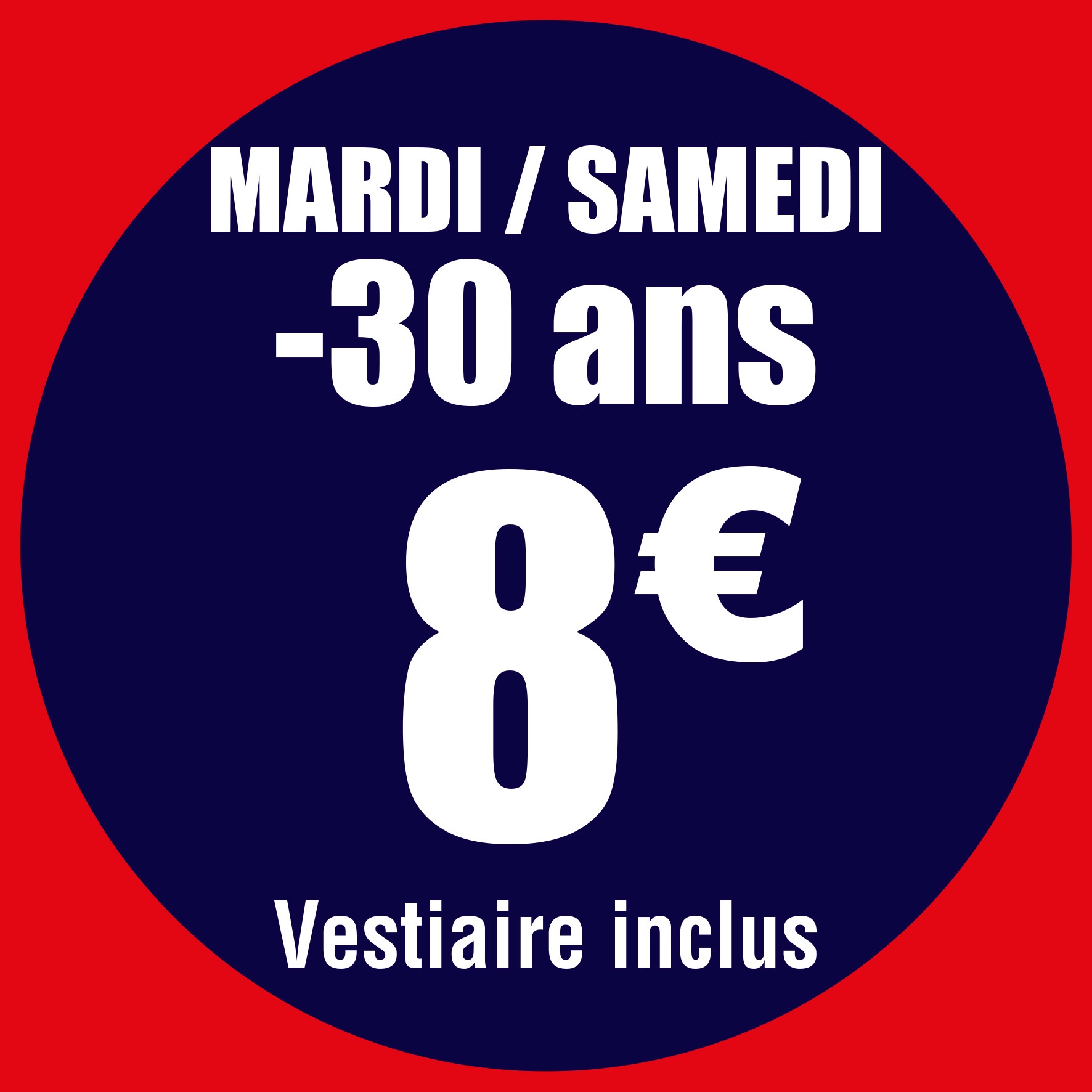 TR -30  mardi samedi